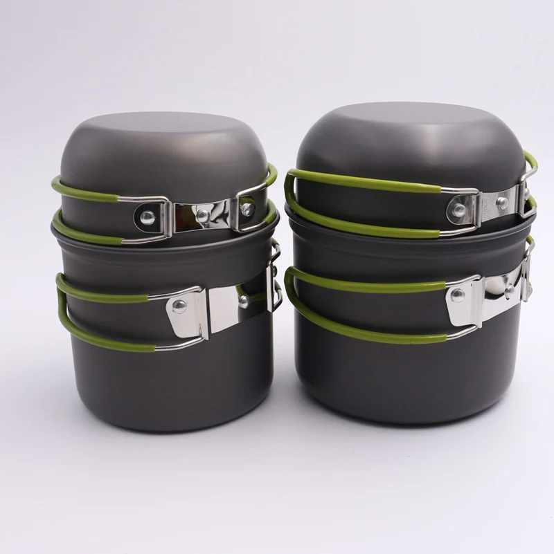 Camping pot set cuenco al aire libre Ultralight picnic Utensilios de cocina bvds201