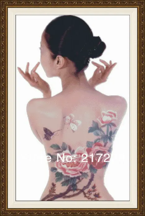 14CT большой крест стежки набор татуировки женщина девушка 63*99 см CS-035WM-A
