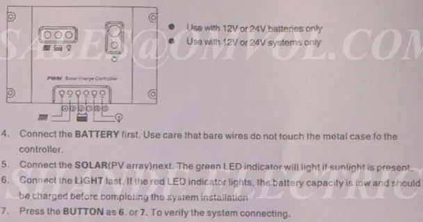 12 V 24 V автоматическая работа 10A за максимальной точкой мощности, Солнечный контроллер заряда для солнечной панели