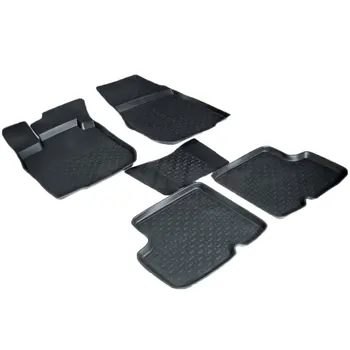 

Rubber floor mats for Renault Logan 2004 206 2007 2008 2009 2010 2011 2012 2013 Seintex 01078