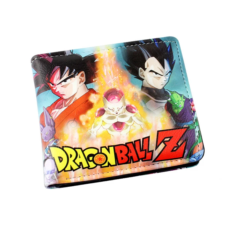 Dragon Ball Pu Short Wallet Colorful Printing Purse Japanese Anime