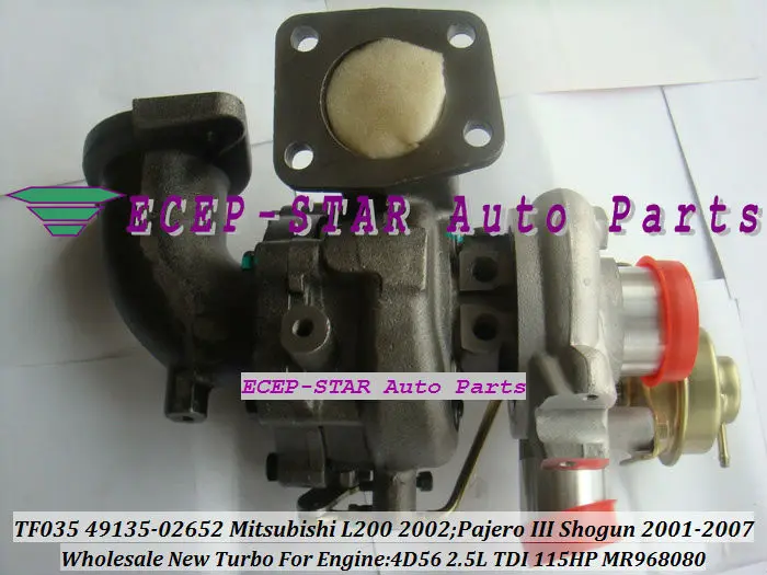 TF035 49135-02652 MR968080 Turbo Turbocharger For Mitsubishi L200 2002 Pajero III Shogun 2001-2007 115HP 4D56 2.5L TDI (1)