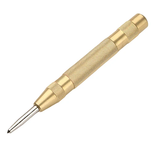 6 Inches Automatic Spring Loaded Brass Center Punch Mark Start Hole