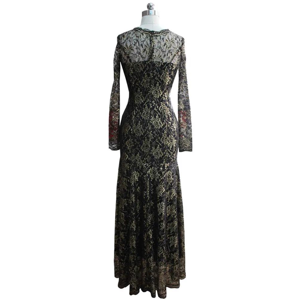 Vestidos para madrinhas элегантное кружевное платье с длинными рукавами для выпускного вечера женское макси на заказ вечернее платье платья для матери невесты