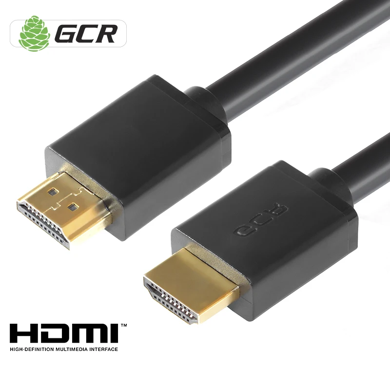 GCR HDMI к кабель 0.5 м 1 2 3 HD 4К 3D 1.4 для компьютера ноутбука LED LCD ТЕЛЕВИЗОР PDP проектор XBOX