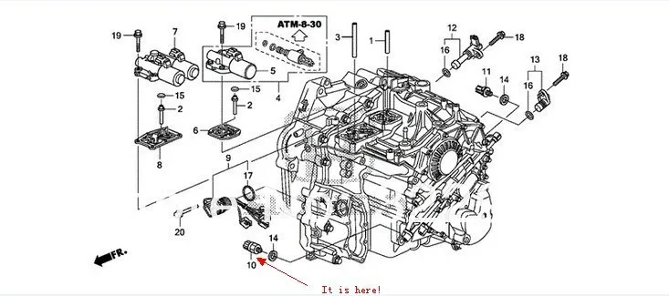 Датчик давления масла для Honda Fit 28600-RG5-003/28600RG5003