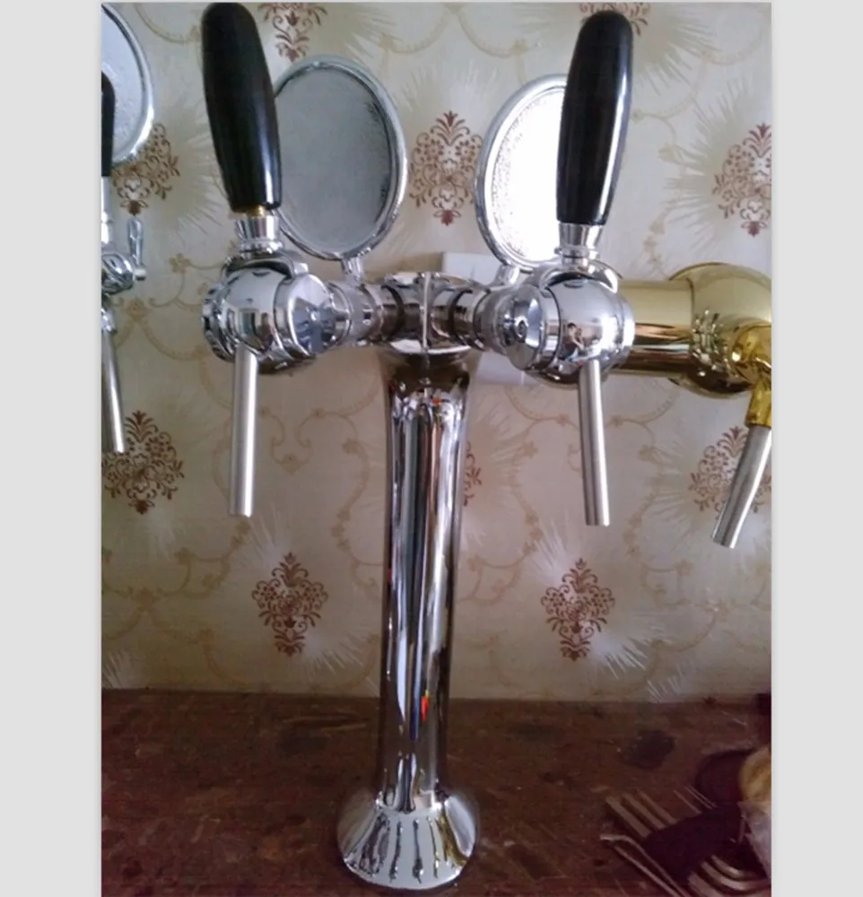 2 шаровой кран пивная башня с держателем логотипа двойные краны колонна|tap beer