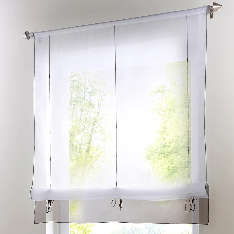 Sinogem декоративные садовые занавески спасательная лента римские регулируемые по