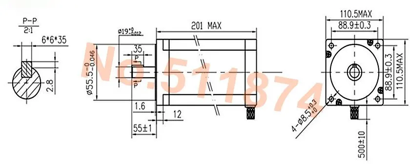 Power Kit! ЧПУ Wantai Nema42 шагового двигателя 110BYGH201-001 4200oz-in+ драйвера DQ2722MA 220 В 7.0A 300 микро плазменной резки