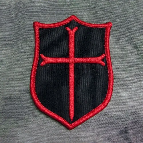 Черный DEVGRU NSWDG SealTeam6 ST6 большой крестоносца Военная тактика для поднятия морального духа вышивка патч значки B2706