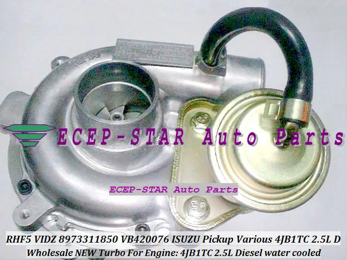 RHF5 VIDZ 8973311850 VA420076 VB420076 water cooled Turbo Turbine Turbocharger For ISUZU Pickup Various 4JB1TC 2.5L Diesel