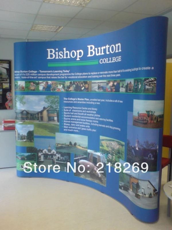 8X10ft pop-up display Фон баннер, Пользовательские печати дисплей баннер, ПВХ магнитного Pop up баннер, выставка дисплей