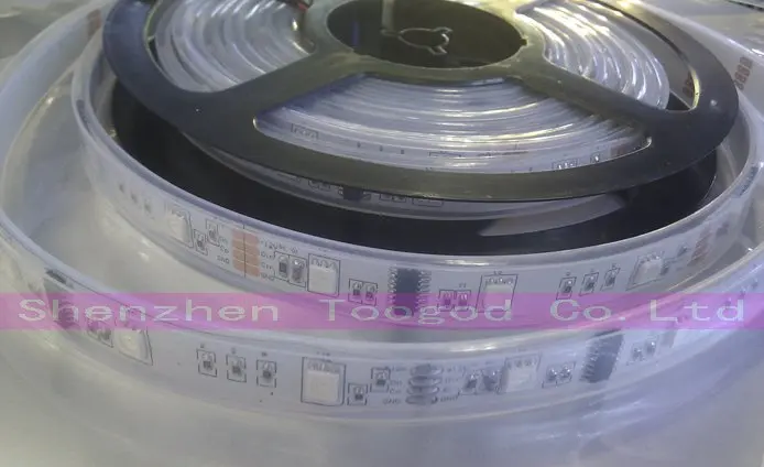 DHL/FEDEX100m/Лот, 6803IC Цифровой RGB светодиодные ленты, 150 светодиодный IP67 класс водопроницаемости трубки Цвет Мечты 12 V SMD 5050 RGB светодиодный полосы