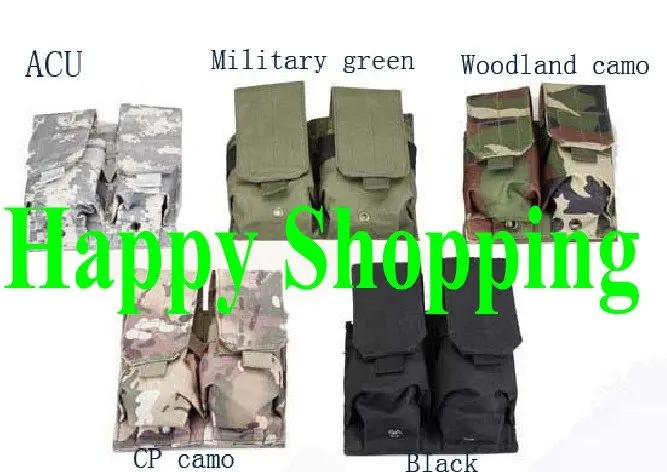 5 шт. два мешка molle Тройной Журнал Mag круглая сумка для амуниции Молл закрытие
