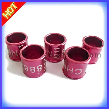 

Good design aluminium leg band rings have any size for racing pigeon bird