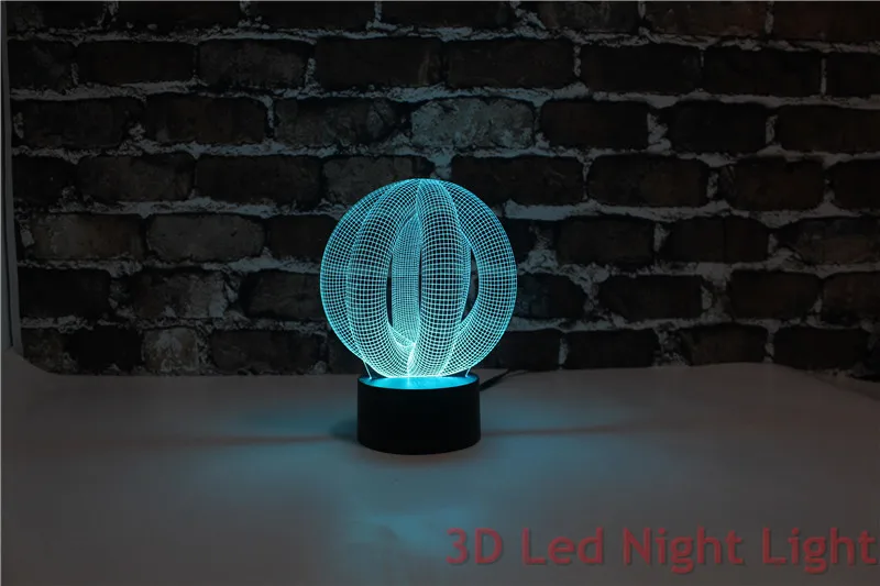 Лидер продаж; подарок на день рождения 3D Led Иллюзия модной настольные лампы с сертификат UL YJM-2899