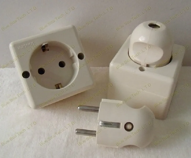 10 шт. AC 250 V 10A/16A, EN, ЕС, DIN круглый 2Pin разъем шнура питания, 2 булавки CE Электрическая вилка, съемный штекер бесплатная доставка