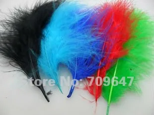 New! Hot sale! 600pcs/Lot  12-16cm Marabou Turkey Feathers 7colours available free shipping
