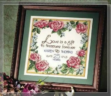 14CT клятва любви заявление крест стежки наборы 34x33 см CS-093WM