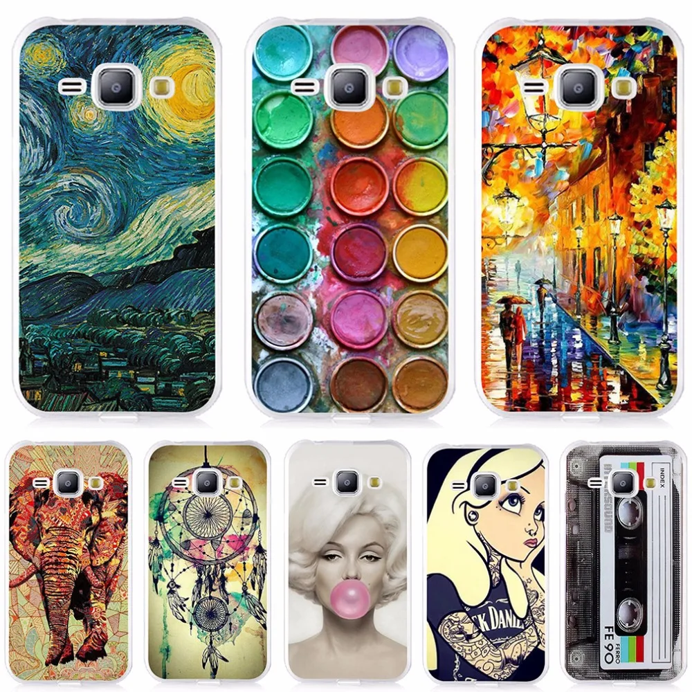 Painting Soft Case For Samsung Galaxy J1 Mini J3 J5 J7 2016 Case Cover Soft Silicone Back Cover For Samsung Phone Cases Fundas