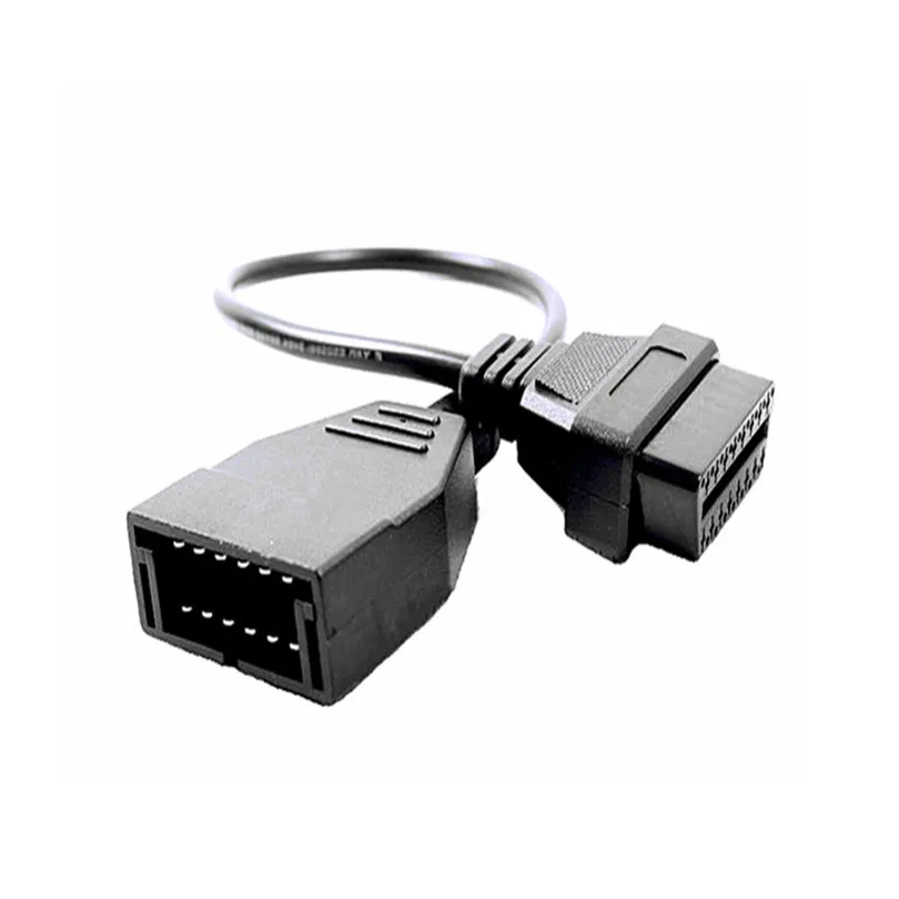 10 шт./для детей возрастом от 12 контактный 12Pin OBD 2 разъем адаптера для 2-контактный OBD2 Авто Аксессуары Диагностический Удлинительный кабель 16 Pin-код