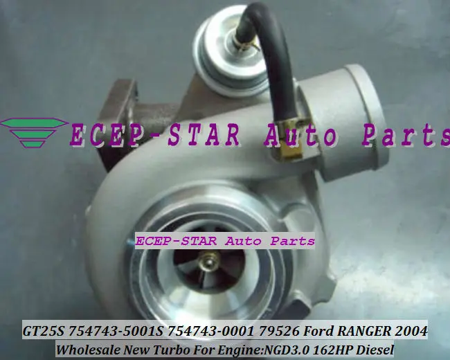 GT25S 754743-5001S 754743-0001 79526 Turbo turbocharger for Ford RANGER 2004 Engine NGD3.0 162HP Diesel