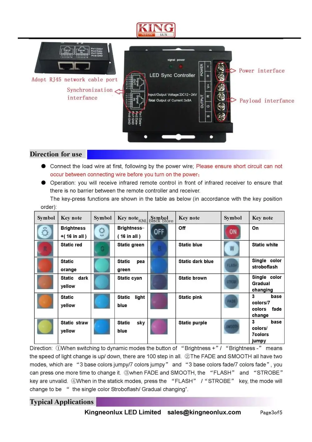 RGB 24key инфракрасный ИК-пульт дистанционного управления для светодио дный полосы 5050/3528 управления цветом, низкое напряжение DC12-24V 8A* 3 канала