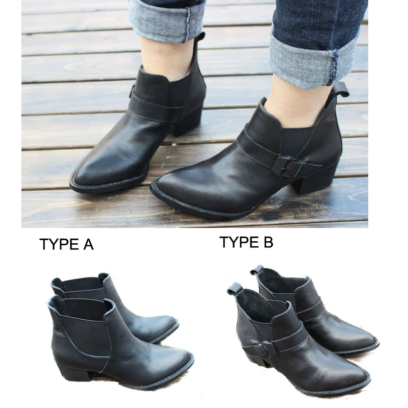 Genuine Leather Ankle Boot 