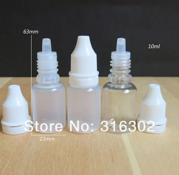 Высокое качество 10 мл прозрачные ПЭТ флакон-капельница бутылки 1/3OZ Пластик пластиковый флакон-капельница 10CC глазные капли бутылка