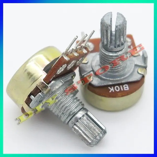 50pcs 15mm WH148 1k,2k,5k,10k,20k,50k,100k,250k,500k(Optional) Ohm Liner Taper Potentiometer Pot Rotary New-10000003
