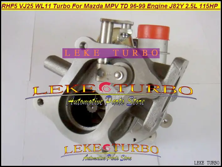 RHF5 VJ25  WL11 Turbocharger For 1996-1999 Mazda MPV TD Engine J82Y 2.5L 115HP with Gaskets (4)