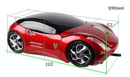 10 шт./лот крутая Спортивная Автомобильная мышь, оптическая Автомобильная мышь