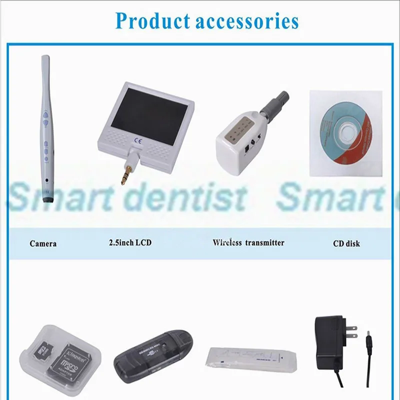 NEW easy go Dental Wireless Intraoral Intra Oral Camera USB SD Card 6-LED Mega Pixels H