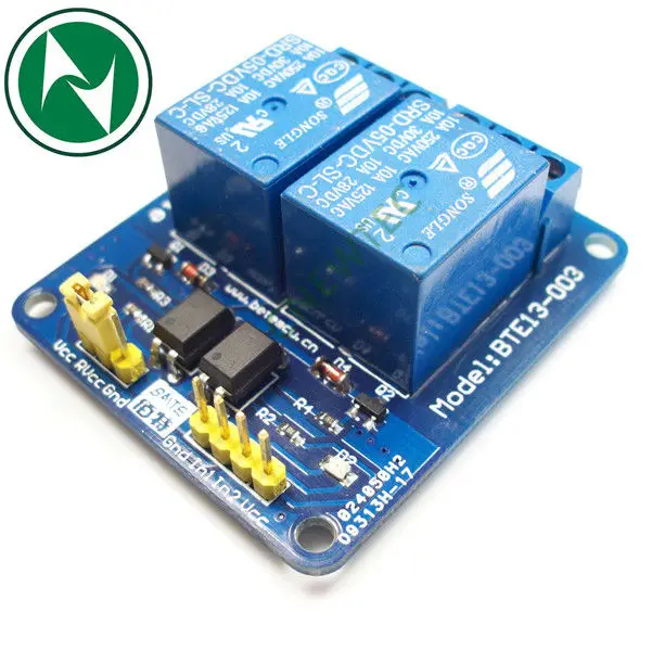 50 шт./лот хорошо qualtiy 2 канала 5 В релейный модуль для 8051 AVR PIC DSP ARM