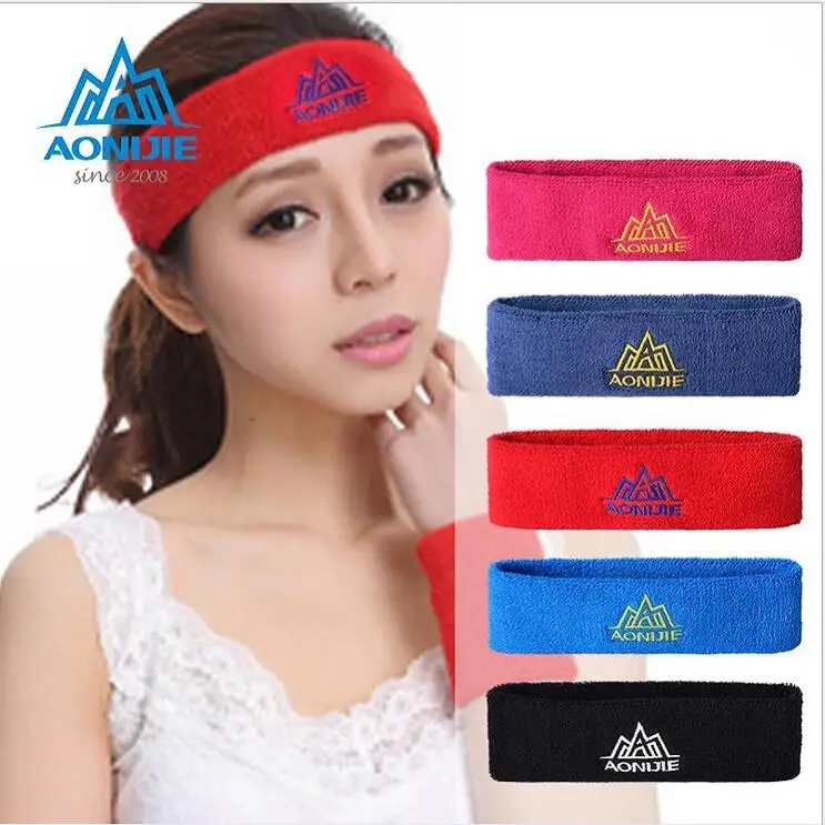 Envío gratuito Quality Cotton alta diadema sudor para hombre vincha mujeres Yoga cintas para el pelo