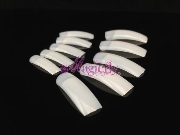 [JZJL-111] 500 наконечников/упаковка(упаковка с сумкой) натуральные Типсы Французский маникюр накладные Акриловые ногти Советы