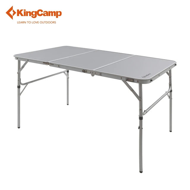 Cheap KingCamp Portable 3-folded Aluminum MDF Table for Travel Hiking Trekking Outdoor Folding Table for 4-6