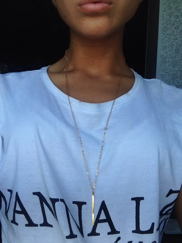 Простые Серебряные Длинные ожерелья и подвески для женщин подарок XL016|pendants for