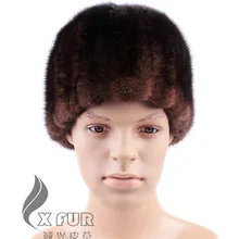 EMS CX-C-148A из натурального меха норки Россия зимняя мужская шапка