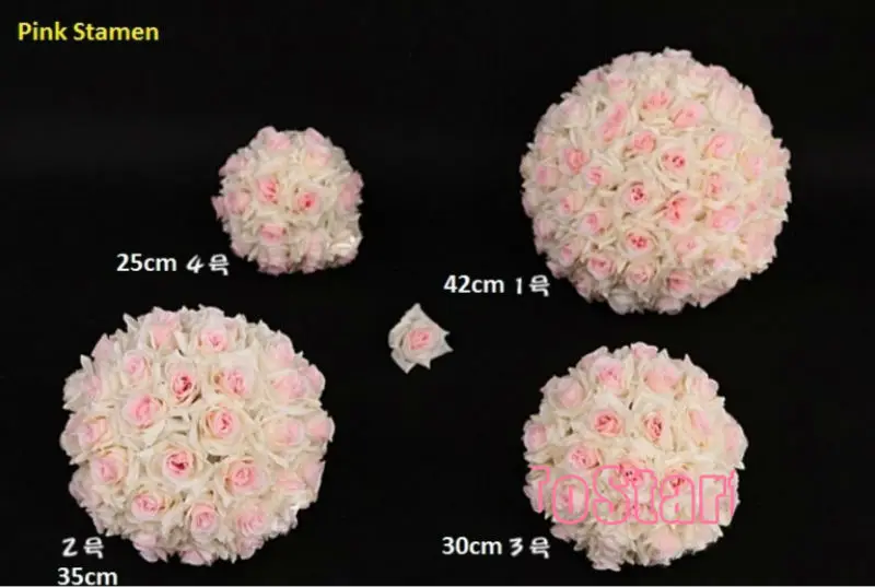 Высокая плотность Свадебный шар розы, искусственный висячий шар розы, Шелковый цветочный шар для вечерние украшение супермаркетов, Диаметр 25 см