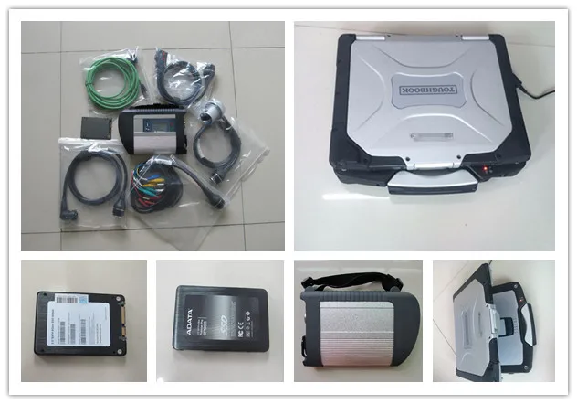 Mb sd подключения компактный 4 звезды диагностики c4 с ноутбуком toughbook CF-30 cf 30 новейшее программное обеспечение Супер ssd полный набор готов к использованию