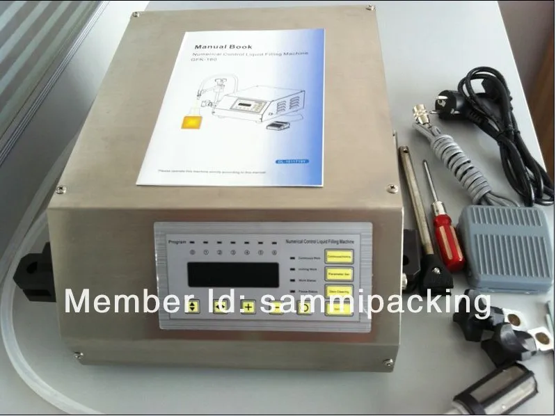 110 V числовая контрольная машина для упаковки жидкой продукции(3-3000 мл), жидкий наполнитель