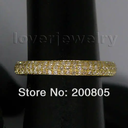 Лидер продаж, 0.67CT, винтажное Твердое 14K желтое золото, бриллиантовое обручальное кольцо для девушки, юбилей, хорошее ювелирное изделие, подарок SR0069
