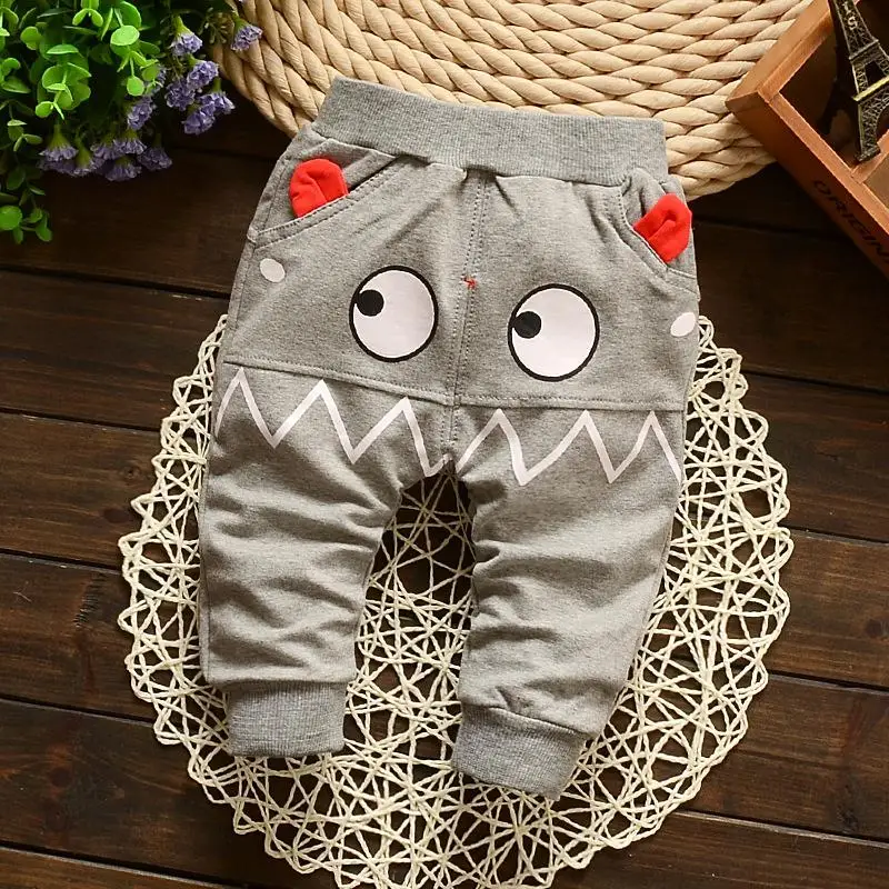 see photo New Spring baby pants cotton kids pants baby boy gilrs pants - Цвет: see photo
