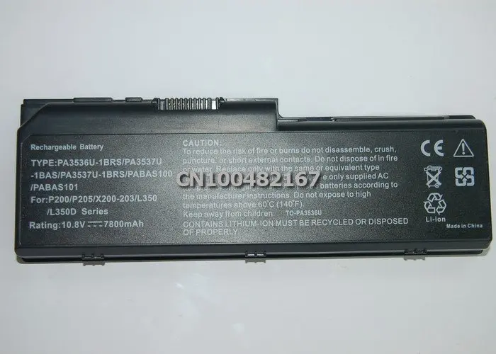6600 мАч 11.1 В Батарея для Toshiba Satellite L355D P200 p200d P205 p205d P300 P305 p305d X200 X205 x200-200 Pro l350 Pro P200