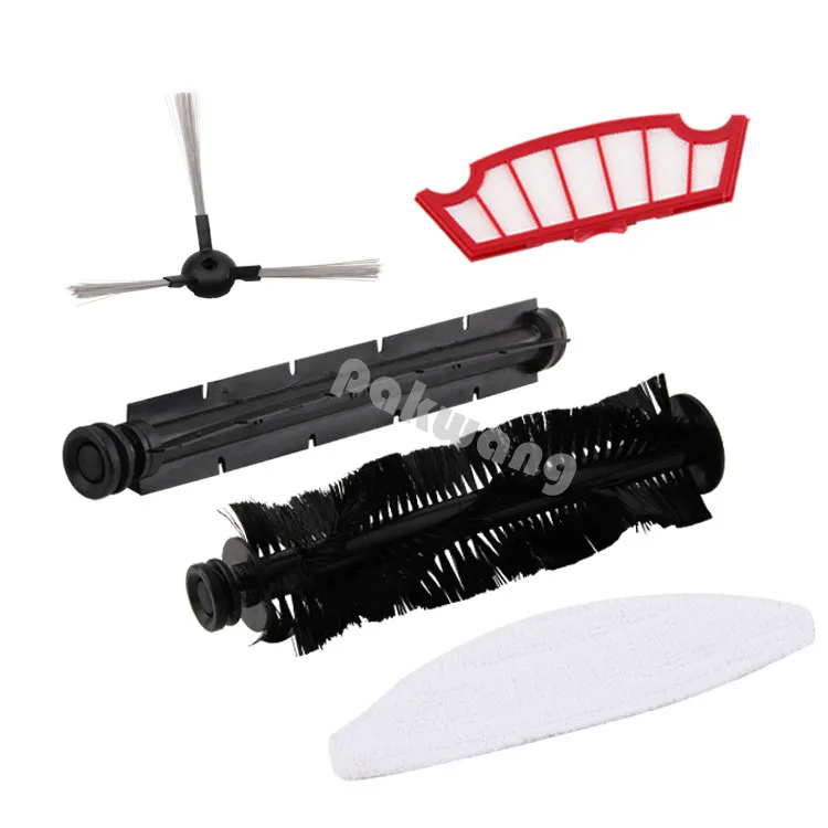 Original XR210 Hair Brush,Rubber Brush, Side Brush, Mop, Filter, Robot Vacuum Cleaner Spare Parts robot vacuum cleaner sq a380 d6601 spare parts hair brush main brush accessories side brush