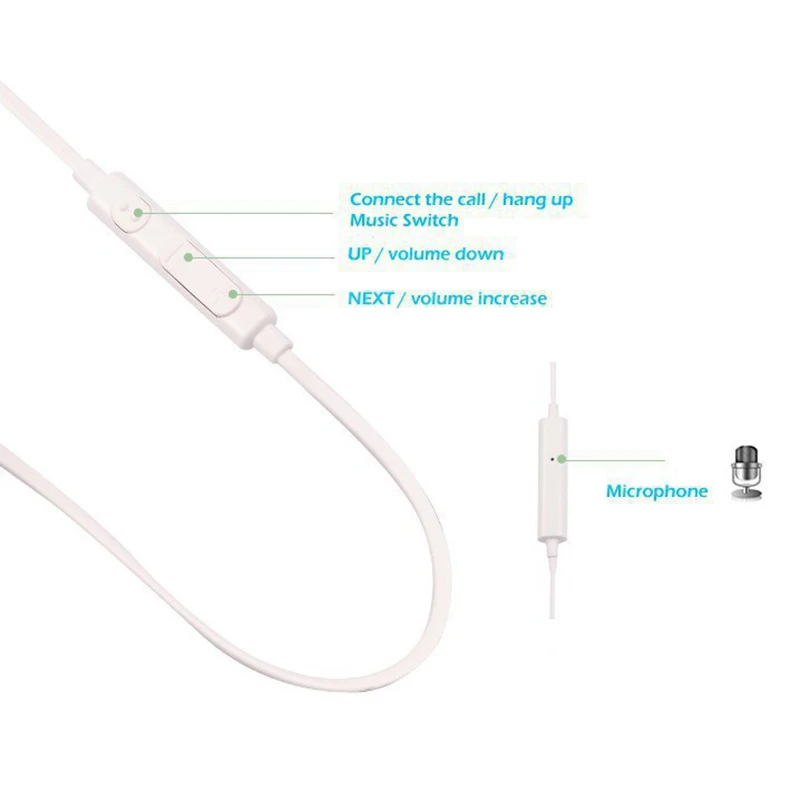 100 шт./лот EG920 наушники с пультом дистанционного управления и микрофоном