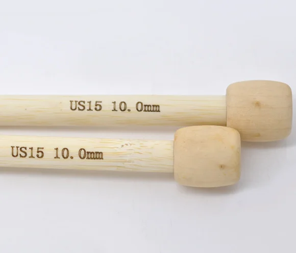 1 пара 34 см Бамбуковая SP трикотажная игла (размер США 15/10 мм)|needles knitting|knitting bamboo