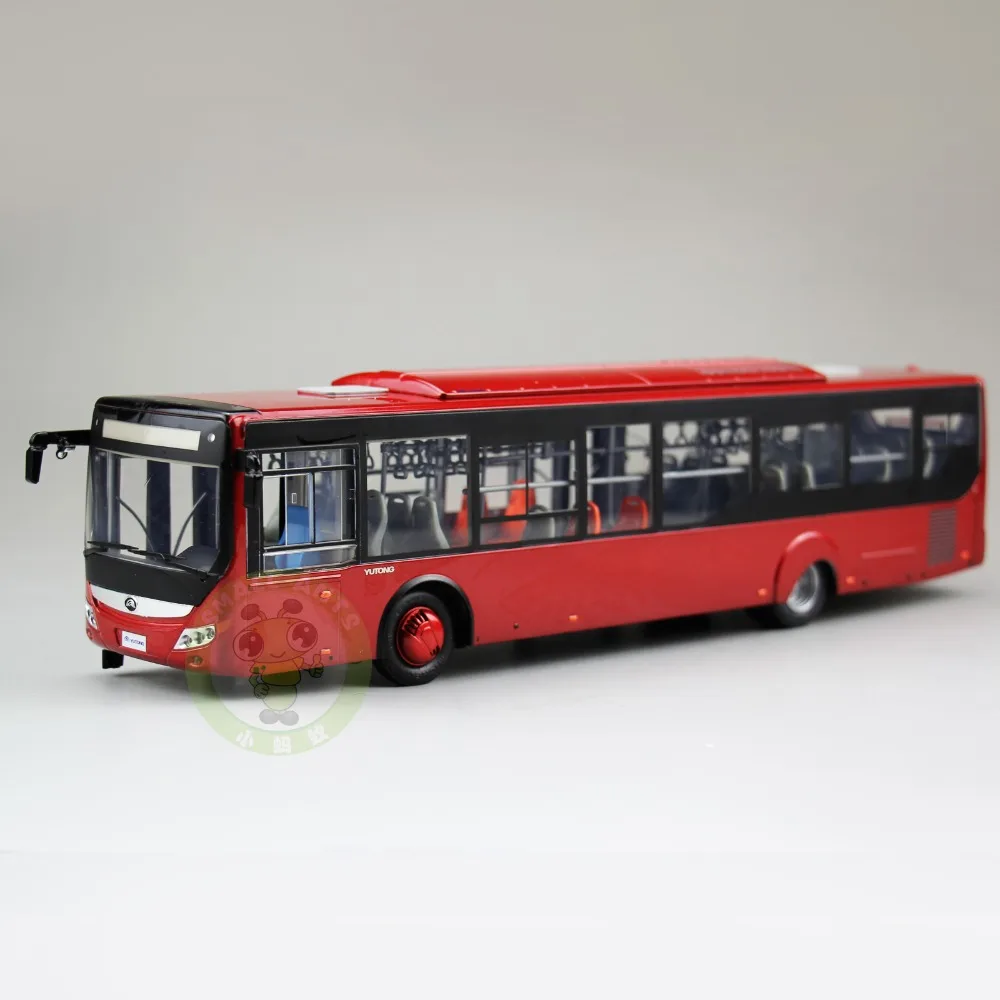 1/42 масштабная модель автобуса Китай YuTong Городской автобус ZK6128HGK литая модель автомобиля автобус игрушки