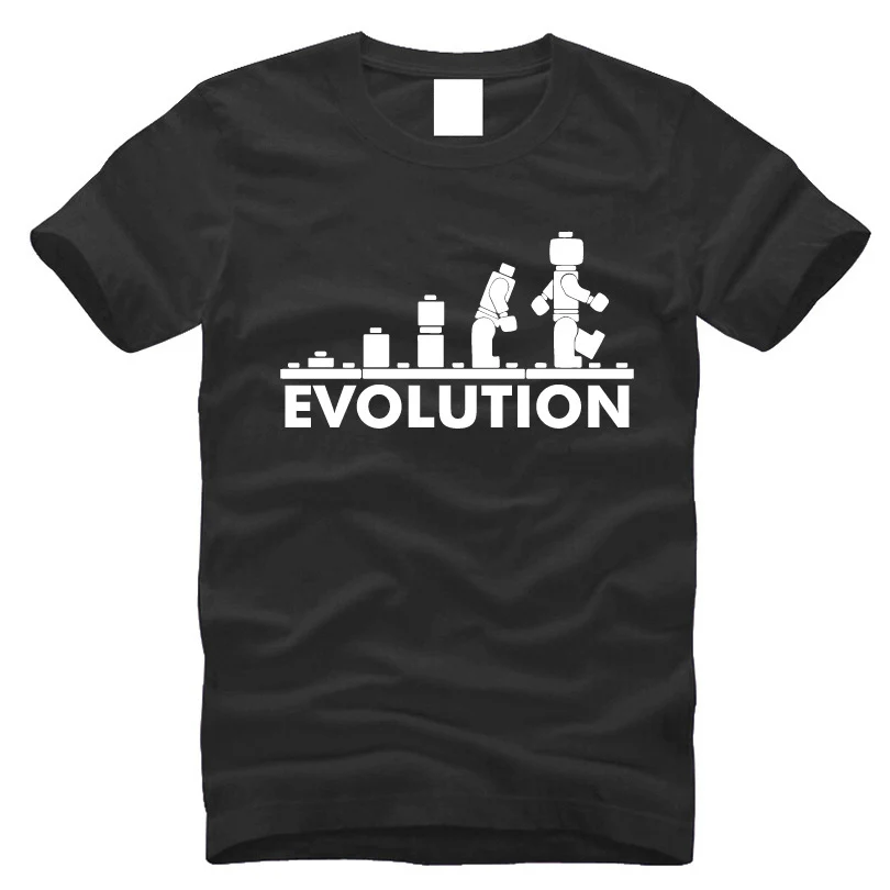 

2016 New Arrival Funny T-shirt Men's Round Neck Short Sleeve Tshirt Printing EVOLUTION Shirts Men Summer 100% Cotton S-3XL,MA015